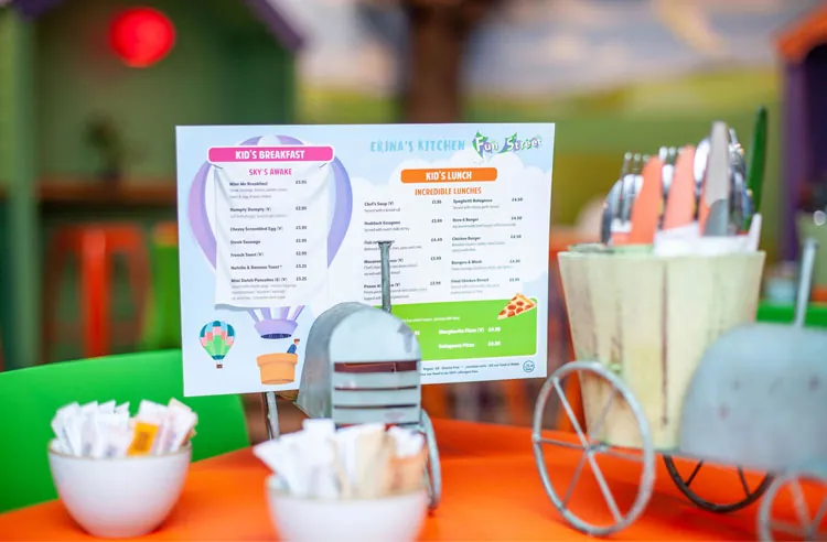 The menu board at Erina's Kitchen