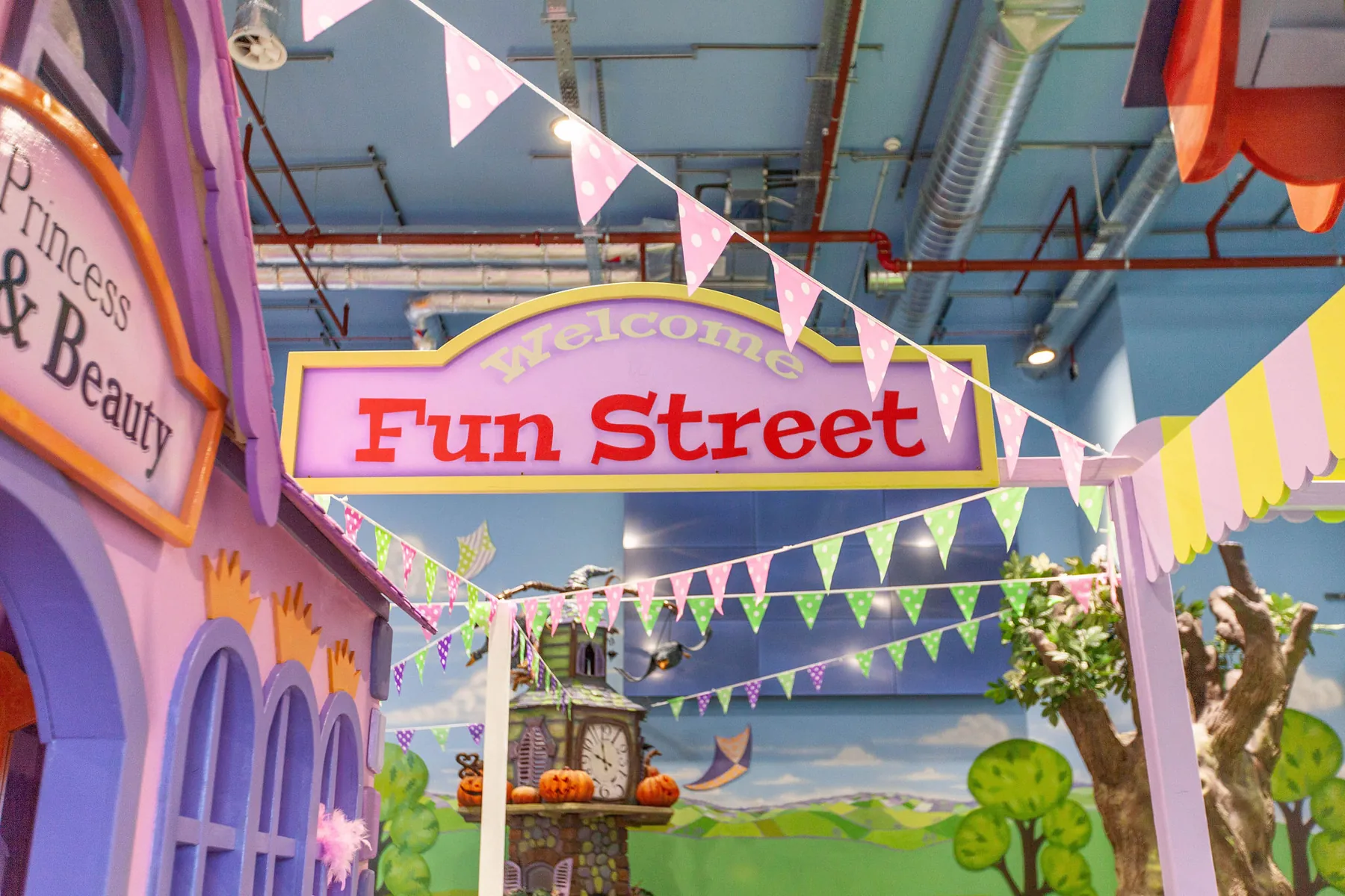 Exclusive access to the themed play zones during a private hire at Fun Street