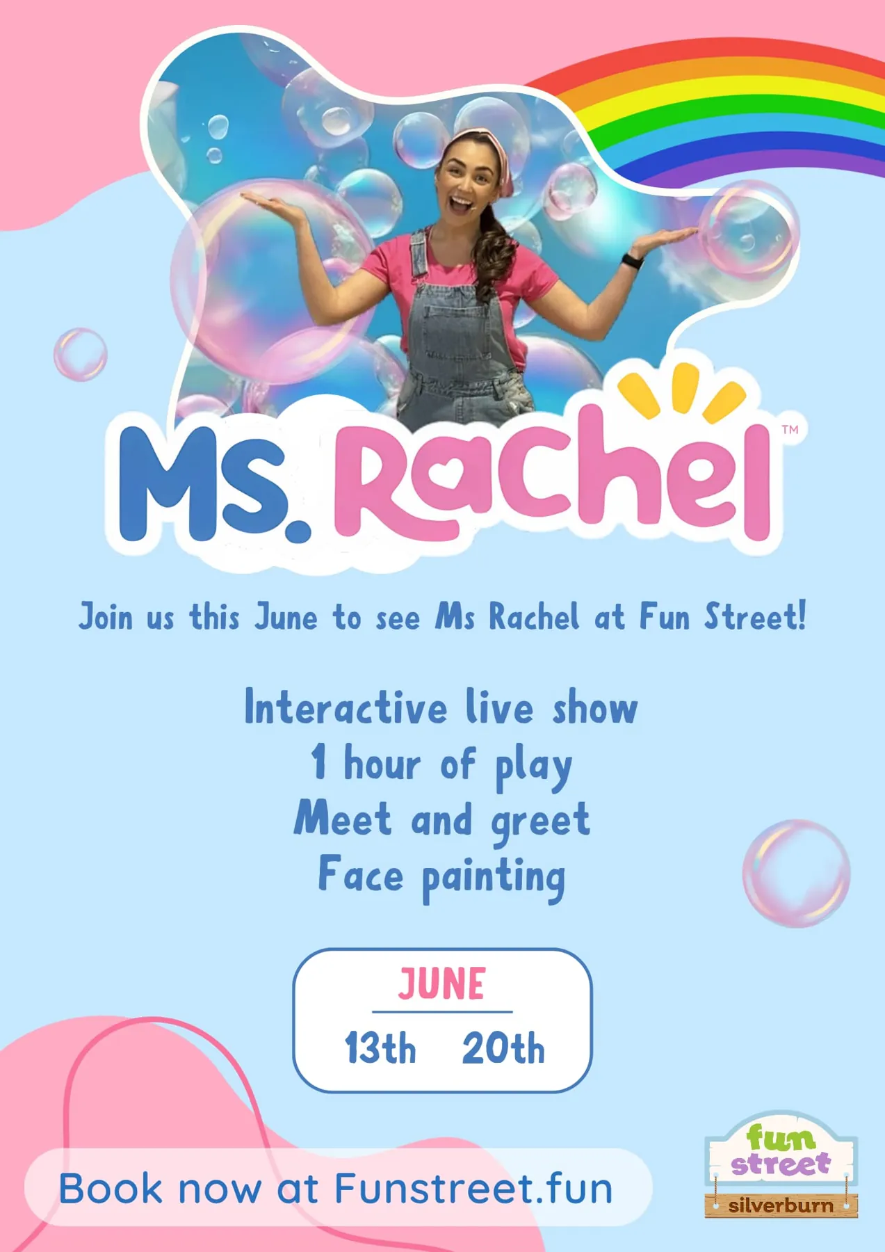 MS RACHEL TRIBUTE EVENT 13th & 20th June