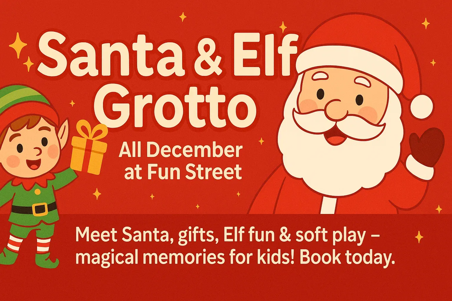 Santa & Elf Grotto Experience in Glasgow, Magical Playtime Throughout December